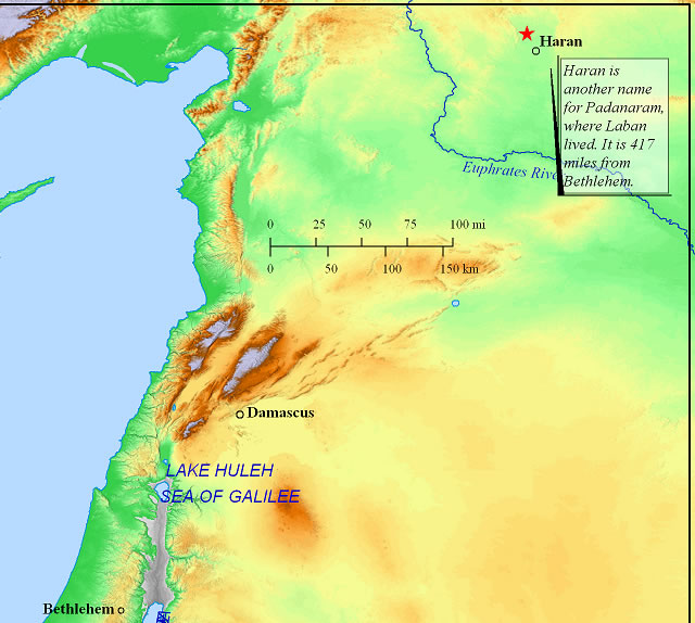 Home of Leban is well north of Bethlehem